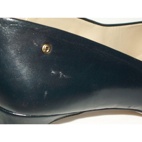 Etienne Aigner Womens Pumps Taylor Lenvy All Leather Upper Navy Blue Size 9M - Picture 8 of 12